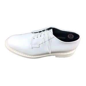 Altama 629308 Dress Shoes Men's Sz 10.5D White Derby Leather Navy Military